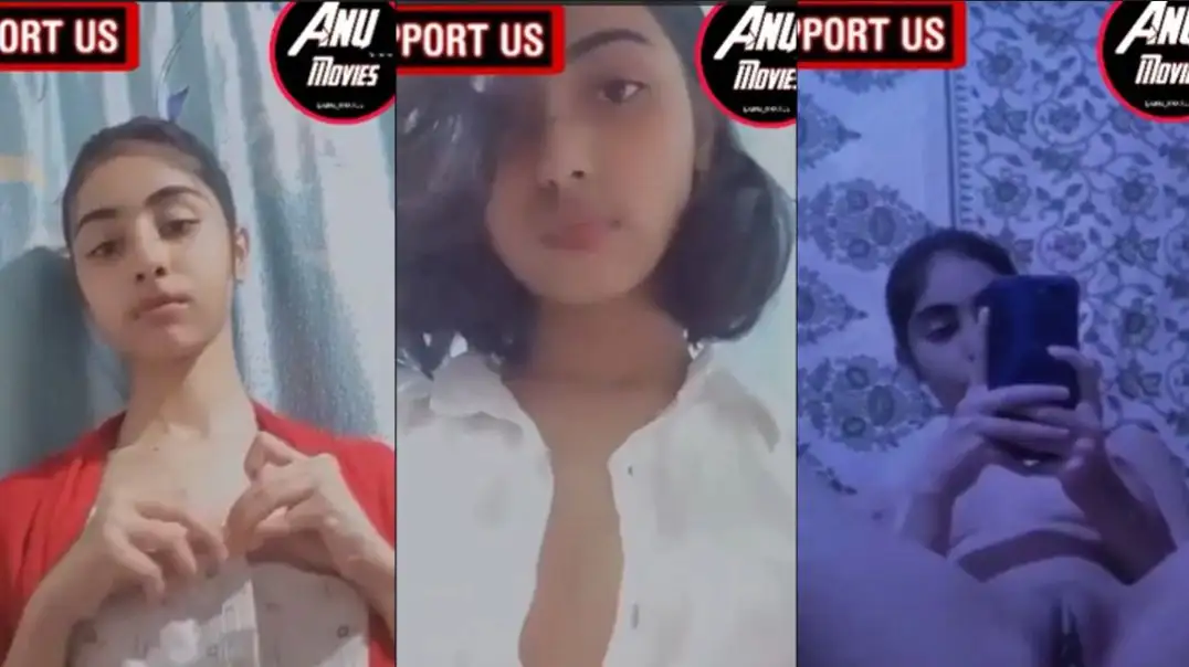 Teen Girl Secretly Pressing Her Boobs On Camera