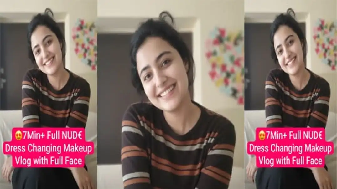 Desi Girlfriend Viral Nude Dress Change & Private Makeup Vlog