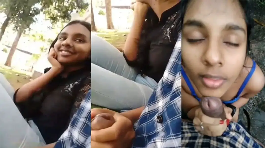 Desi Girlfriend Gives Secret Hot Blowjob in College
