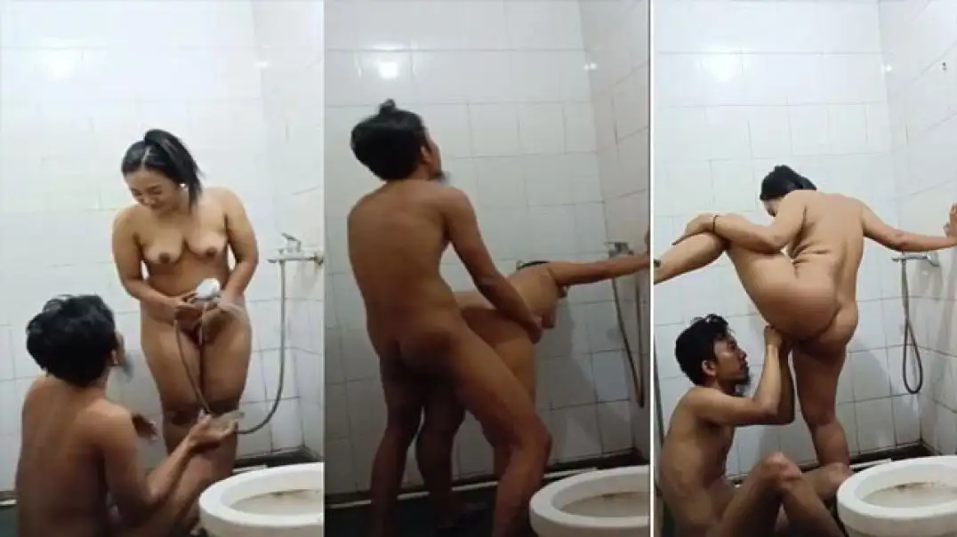 Hot Nepali Girl Shower Sex with Secret Muslim Lover