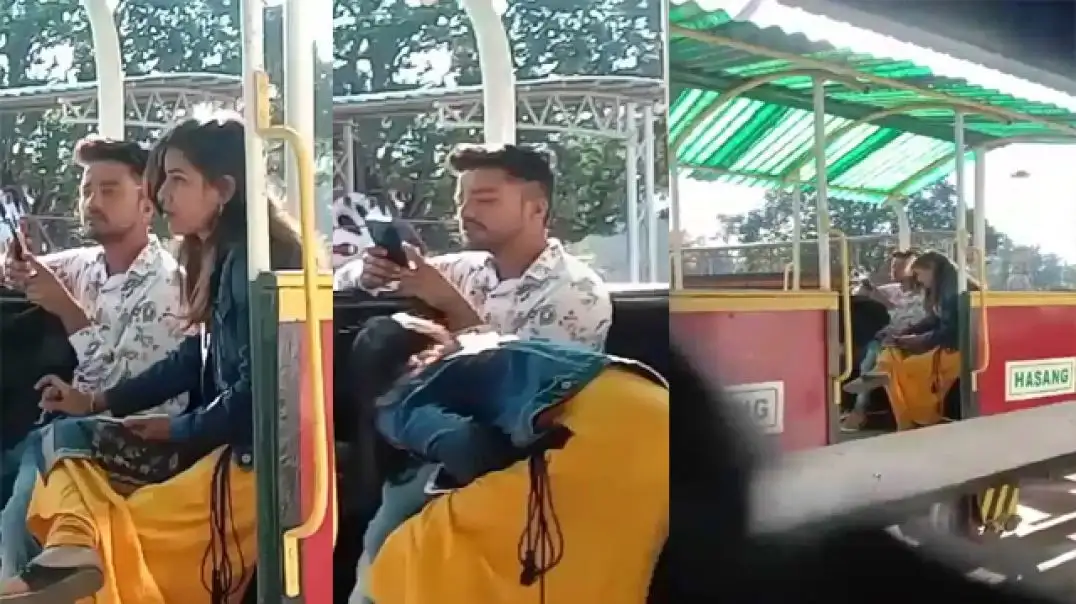 Hot Indian Couple Enjoying Secret Outdoor Blowjob
