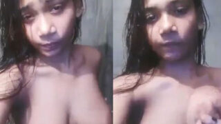 Bangla village teen girl pussy show on selfie cam