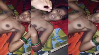 Bihari village housewife exposed nude on cam
