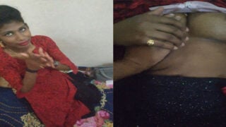 Bangla village slut girl feeding boobs to customer