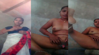 Cute Bihari Dehati wife striptease selfie